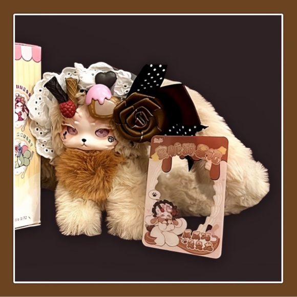 Tutulong Fantasy Creatures Honey Star Drops Plush Claw Chocolate - Picture 10 of 17